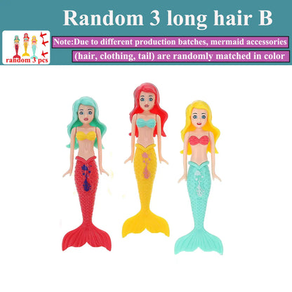 Mermaid Diving Toy Set for Pool and Bath Play