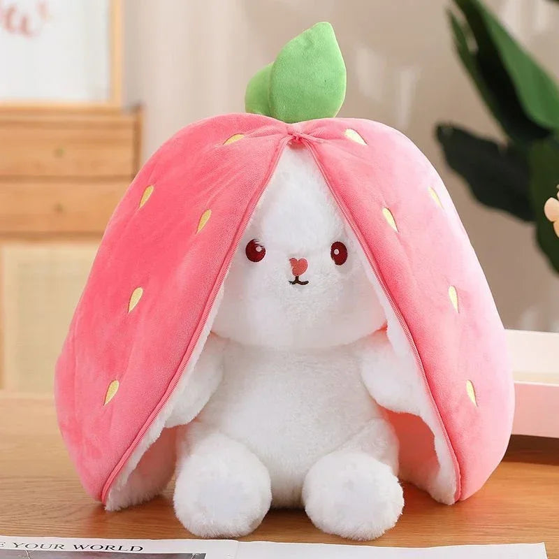 Convertible Fruit Bunny Plush Toy
