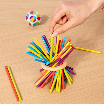 Wooden 3 in 1 Stick and Ball Strategy Game for Kids