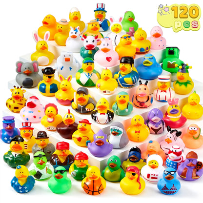 Mini Rubber Duck Bath Toy Set – 15 to 120 Pieces