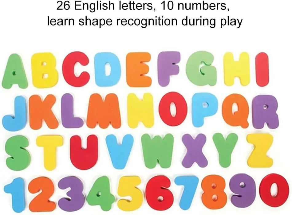 36 Piece Foam Bath Letters and Numbers Set