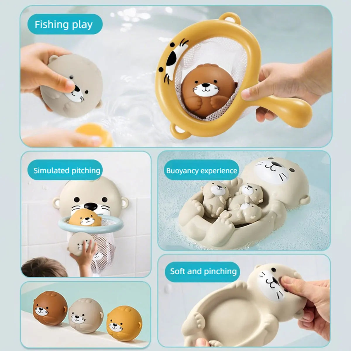 Animal Bath Activity Toy Set for Kids