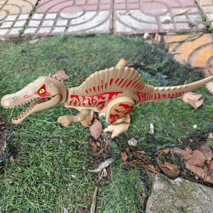 Spinosaurus Dinosaur Building Block Model for Kids