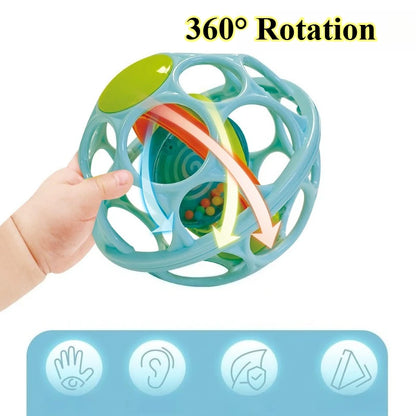 Baby Grasping Ball and Rattle Sensory Toy
