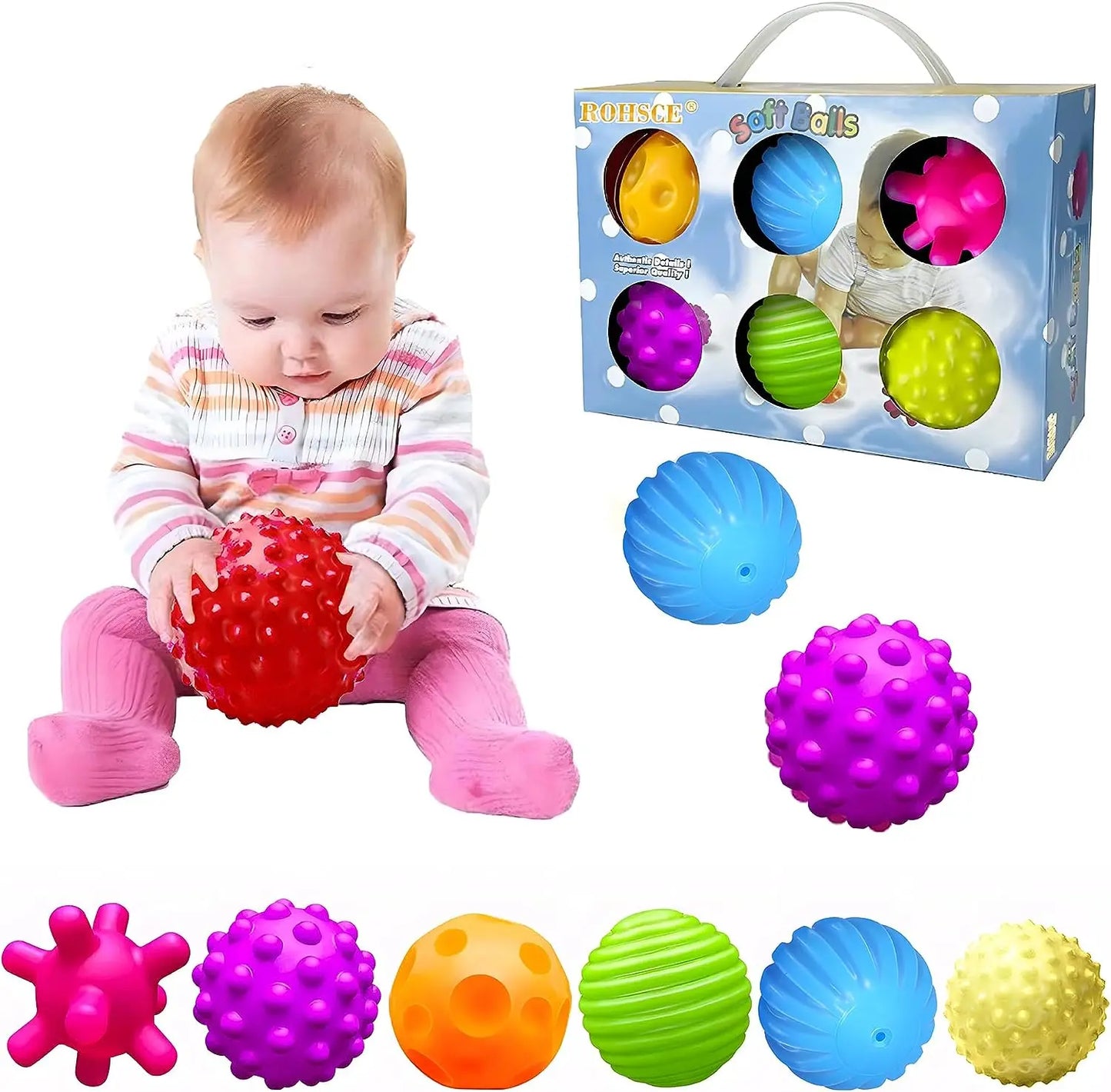 Textured Sensory Ball and Shape Set for Babies
