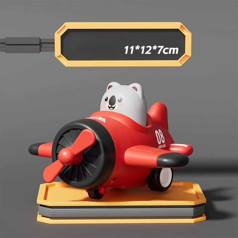Animal Press and Glide Airplane Toy