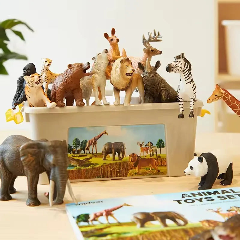 15 Piece Wildlife Animal Figure Set for Kids