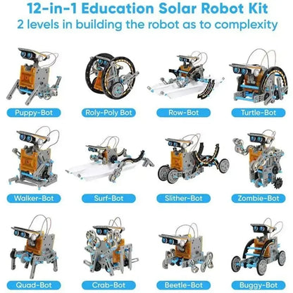 Solar-Powered STEM Robot Building Kit for Ages 14+
