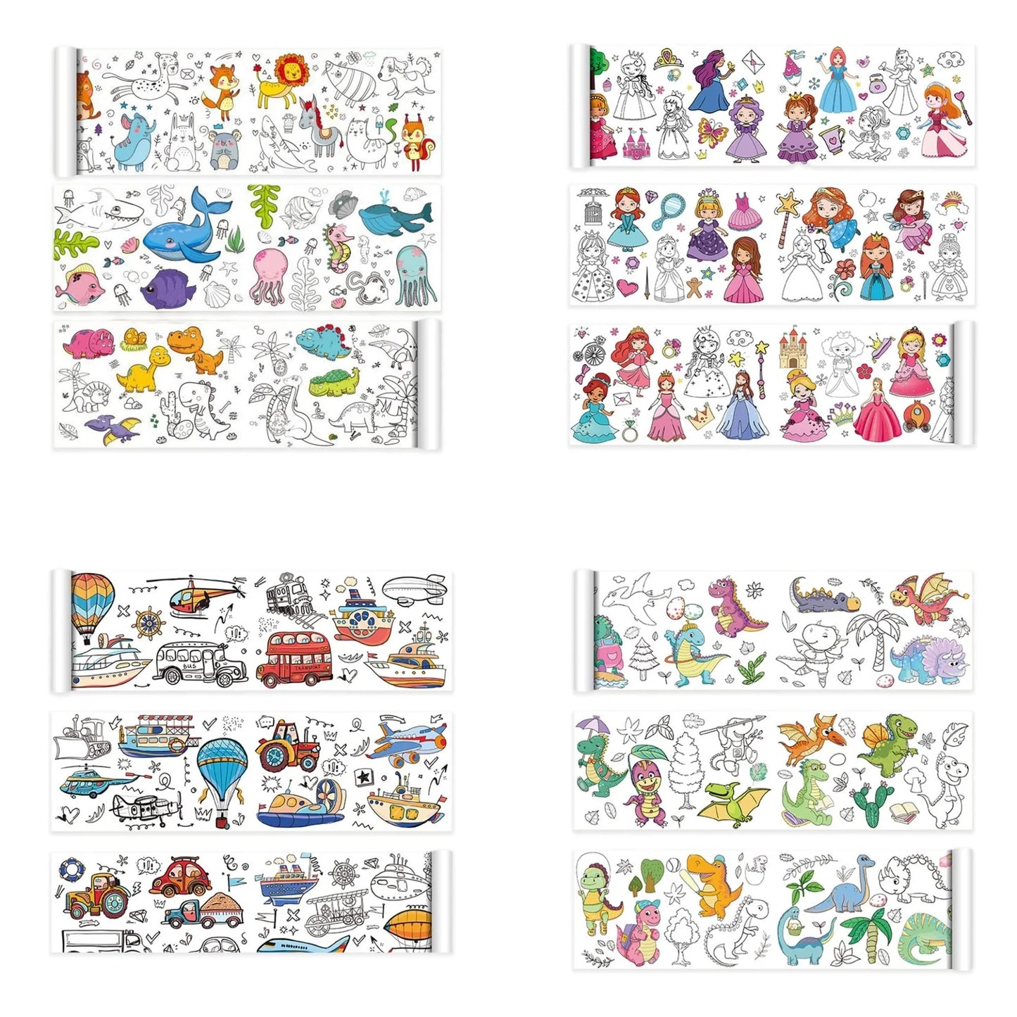Giant Coloring Paper Roll for Creative Drawing