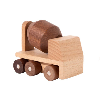 Wooden Construction Vehicle Toy Set for Kids