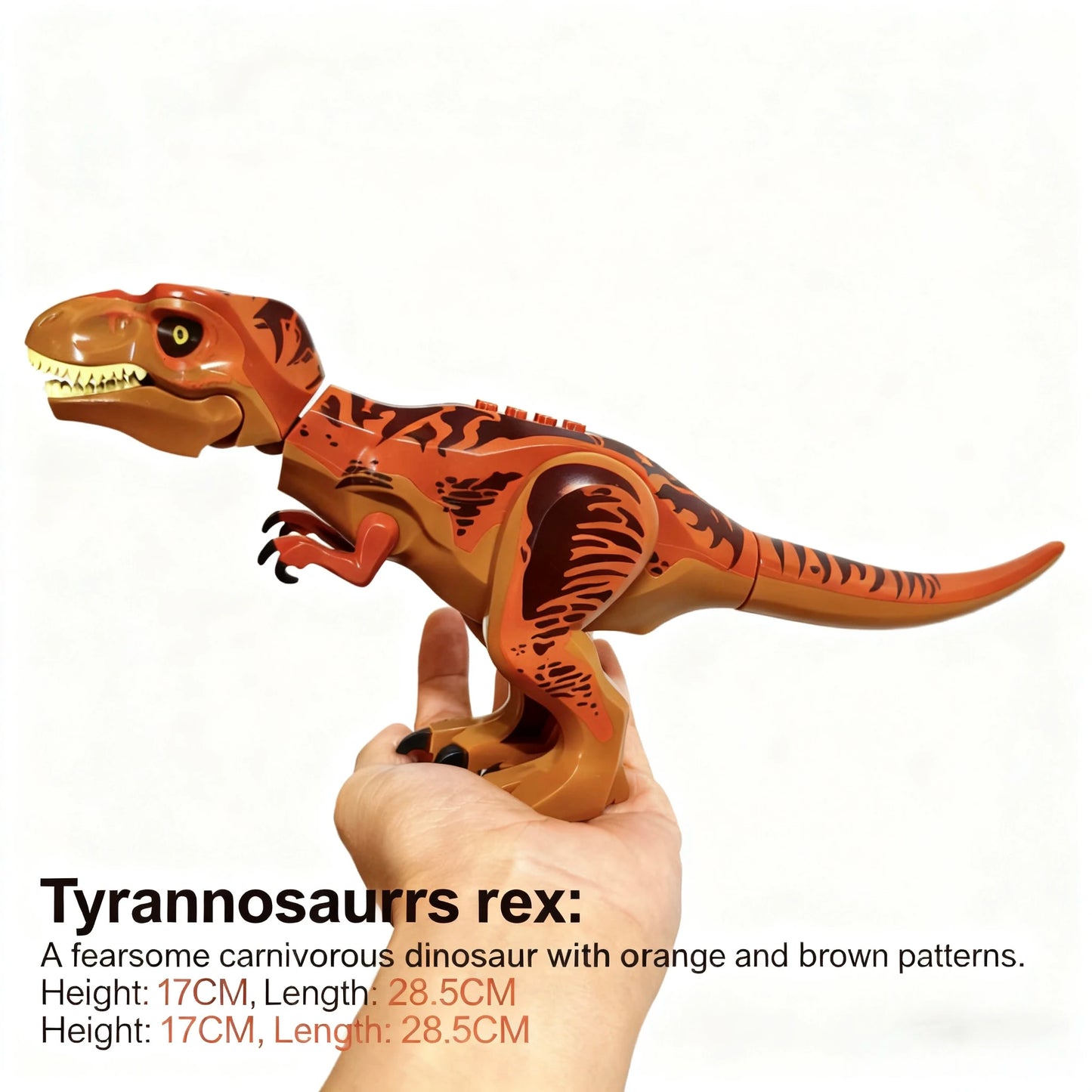 Tyrannosaurus Rex Dinosaur Building Block Model