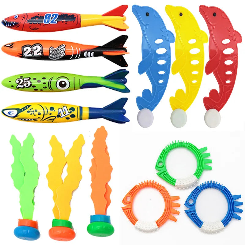 Colorful Pool Diving Toy Set for Kids