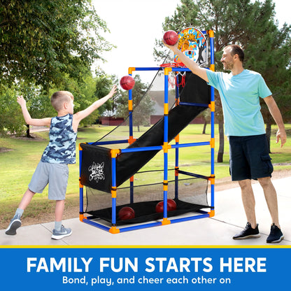 Adjustable Basketball Hoop Set for Kids Ages 3 to 12