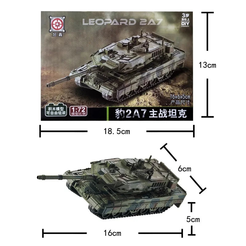 Leopard 2 Main Battle Tank Building Block Model