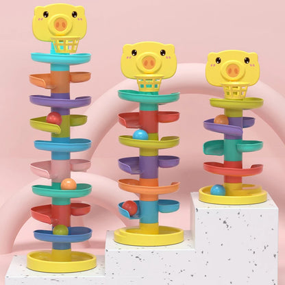 Rolling Ball Drop Tower Activity Toy